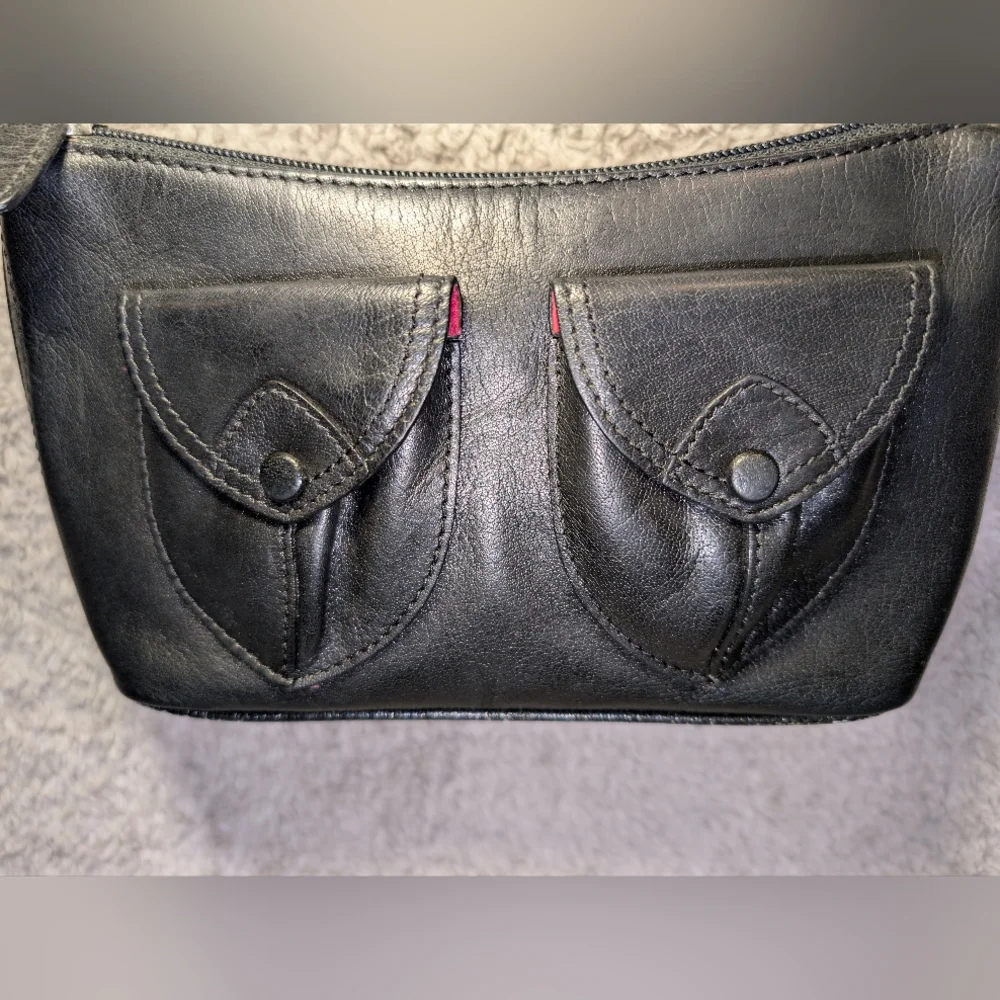 🦄M. London🦄 Adorable Y2K Vintage Genuine Leather Shoulder Bag - Picture 9 of 16